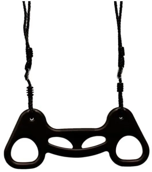 Nordic Play Trapezgynge sort m/ sort reb